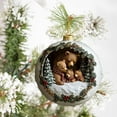 thumbnail image 6 of DAMAI Bear Family Christmas Ornament - Adorable Hanging Decor, Black Bear Family of 3 Ornaments for Christmas Tree, Mantel & Home Indoor Holiday Displays, 6 of 7