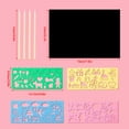 thumbnail image 3 of Scratch Paper Art Set Rainbow Scratch Paper 50 PCS for Kids Black Scratch it Off Art Crafts Kits Notes Boards wi, 3 of 7