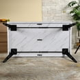 thumbnail image 6 of Homycasa Modern 63in Dining Table-Marble White, 6 of 8