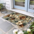 thumbnail image 2 of Boho Vintage Flower Doormat Outdoor Entrance 16"x24", Farmhouse Botanical Floral Leaf Absorb Moisture Dirt Door Mats, Non-Slip Rubber Backing Floor Mats Indoor, Low-Profile Front Door Rugs, 2 of 9