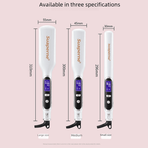 Plancha de pelo eléctrica para el cuidado del cabello en el hogar, para peluquería profesional