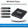 thumbnail image 2 of 4K Ultra HD Digital Media Player with Remote Control, Supports HDD/USB Drive/Micro SD (TF), H.265/HEVC/H.264, MKV/MP4/AVI/PPT, MP3/JPG, HDMI/AV/Optical, Auto Play/Resume/Loop, Digital Signage Player, 2 of 3