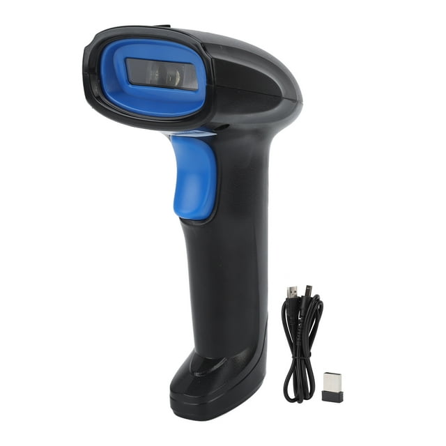 Wireless Barcode Scanner, Handheld Barcode Scanner Dual Mode Store 100000 Barcodes 2.4 GHz Wireless For Supermarket For Warehouse For Store