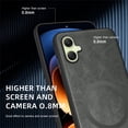thumbnail image 5 of Allytechgroup Magnetic for Samsung Galaxy A06 Case, Compatible with MagSafe Support Magnetic Car Phone Mount PU Leather Slim Phone Case for Women Men for Samsung Galaxy A06, Gray, 5 of 10