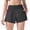 Black Shorts for Women, variant on CFLVAEK Quick Dry Shorts for Women Double Lined High Waisted Workout Running Shorts with Zipper Pockets Gray S