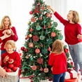 thumbnail image 5 of Christmas Tree Ornaments, Green Red Christmas Ball Ornaments Set of 40 Pack Shatterproof Plastic Xmas Decorations for Home Party Tree, 5 of 11