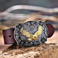 thumbnail image 2 of Bb Belt QQA Native American Belt Buckle - Western Cowboy Buckle For Men (3.5" X 2.7") Star Belt 2 of 9