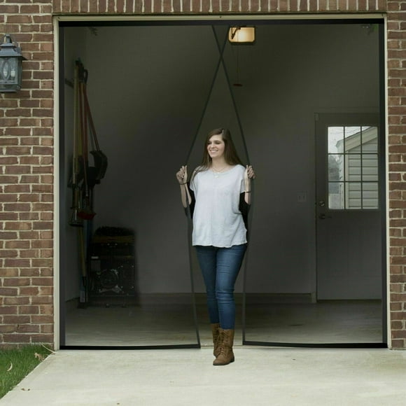 One Single Car Garage Door Screen Weighted Magnetic 9.5 x 7.5 Feet