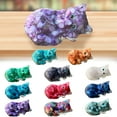 thumbnail image 3 of LAMIRO Cat Figurine - Crystal Statue - 2.95" Cat Ornaments Amethyst Cat Statue Cute Cat Gifts for Women Desk Accessories Cat Lovers Gifts Cat Memorial Gifts, 3 of 7