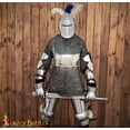 thumbnail image 5 of Lord of Battles Medieval European Bascinet Helmet Handmade 14 Gauge Steel Helm Large Size Polished Finish Padded Liner Historical Reenactments LARP, 5 of 8