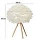 thumbnail image 2 of Lámpara lámpara de mesa de plumas con botón de empuje luz de escritorio decoro de uro decelo decelo luz nocturna luz, 2 of 3