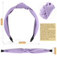 thumbnail image 2 of ZOUYUE Knotted Headbands for Women 6 Pack Top Knot Headband Assorted Fashion Headbands Cute Head Band Solid Color Hair Band Women Headbands Turband Headbands for Women Ladies Girls, 2 of 6