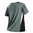 thumbnail image 5 of Kalauyu Athletic Shirts Round Neck Short Sleeve Shirts Quick Dry Athletic Gym Active T Shirt Moisture Wicking Color Block Summer Running Sport Tops, 5 of 5
