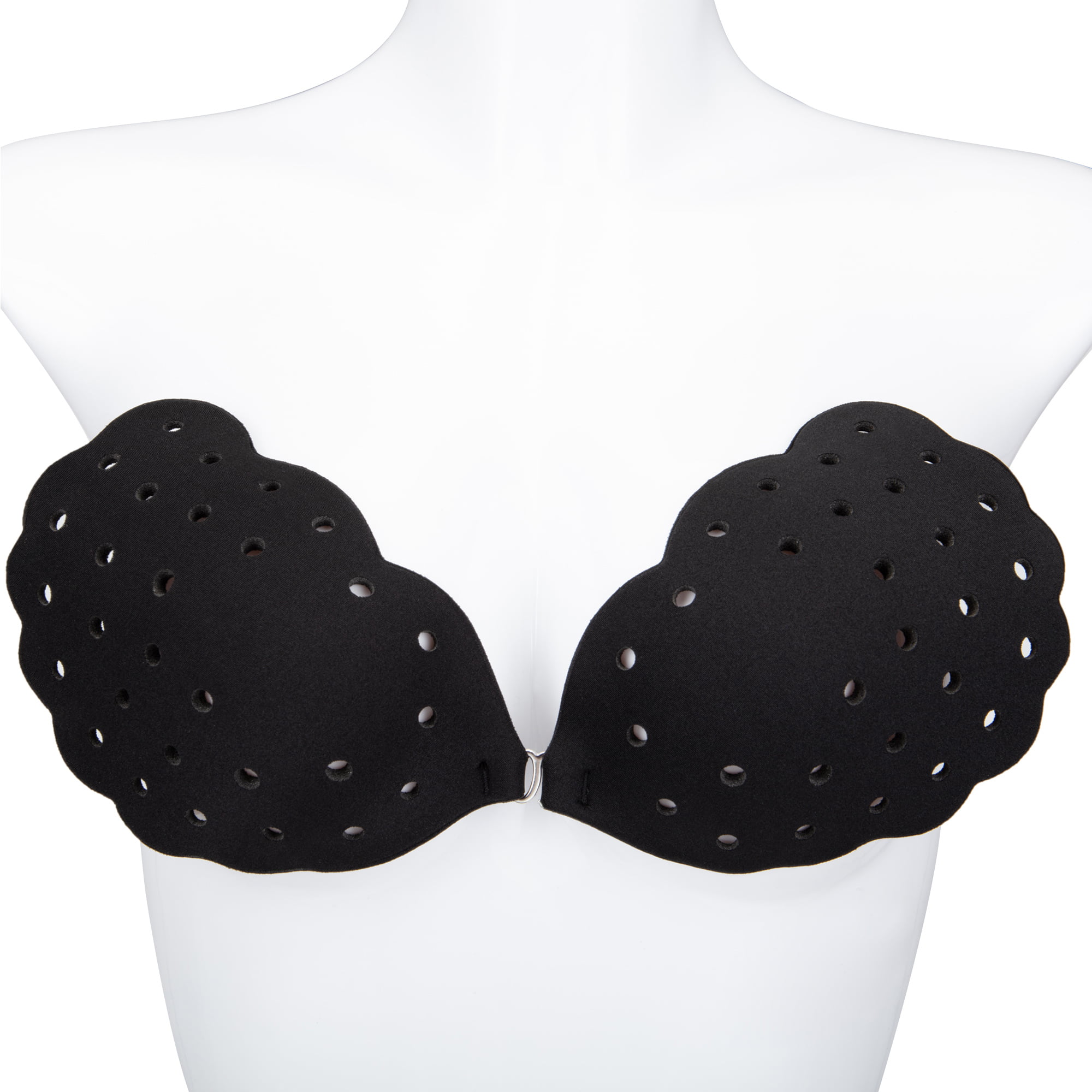 SENDKEEL Women's Sticky Boobs Breast Lift Silicone Push Up Hollow Out Sexy  Bra 