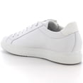 thumbnail image 4 of Alpine Swiss Dante Mens Leather Sneakers Made in Italy Modern Minimalist Shoes Side Zipper Lace-up Low-Top Fashion Sneaker, 4 of 7