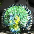 thumbnail image 3 of H&D Hand Blown Peacock Figurine Art Glass Table Top Sculpture Home Decor Gifts, 3 of 6