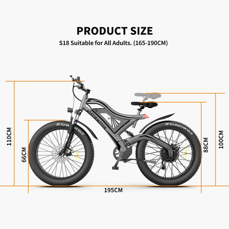 JIFON Powerful Electric Bicycle 26