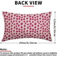 thumbnail image 4 of Hot Pink Cream Pillow Covers 12x20 Set of 2 Boho Design Polka Dot Throw Pillows Modern Brush Strokes Print Decorative Outdoor Pillowcase Lumbar Cushion Cover Linen Pillow Case for Home Sofa Couch Bed, 4 of 6