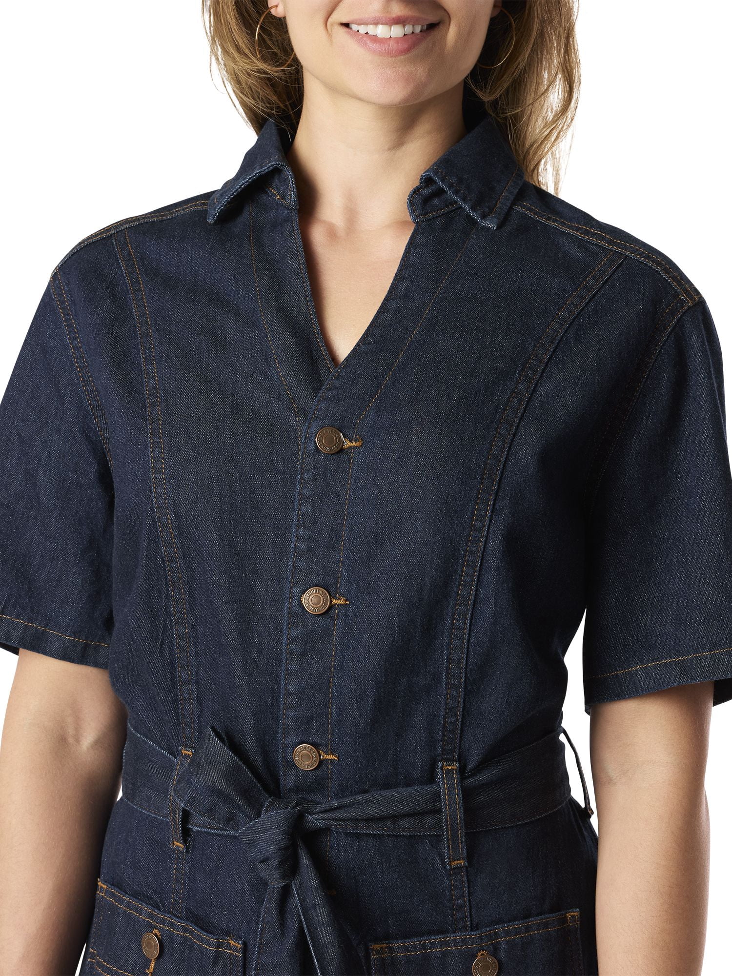 LV PATCH PCKT DRESS - FRENCH