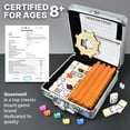 thumbnail image 4 of Juego de dominó Mexican Train Queensell Double 12 con 4 soportes, 4 of 7