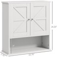 thumbnail image 2 of Home Bathroom Cabinet Wall Mounted w/ Doors, Mdf Hanging Medicine Cabinets Space Saving Organizer Over The Toilet Above Toilet Storage Cabinet Vanity Cabinet for Bathroom Living Room Kitchen,White A, 2 of 18