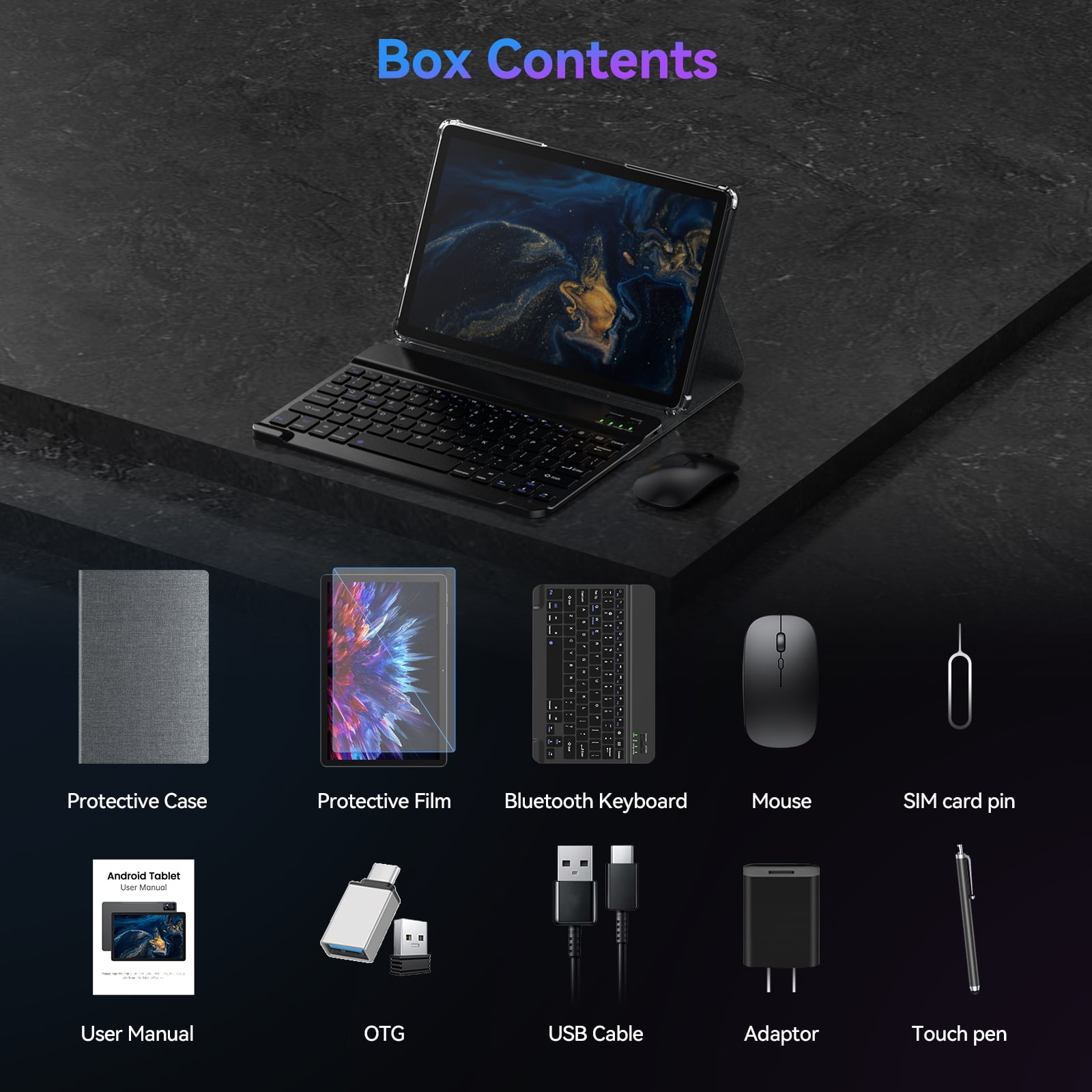 11 inch Android 15 Tablet, MTK8786 Octa-Core, 128GB Storage, 16GB