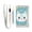 Hello Cat Face, variant on JIALIOU Nylon Trifold Card Wallet with ID Window Zipper Pocket for Men Women Teen Hello Monkey Face