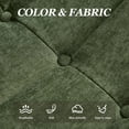 thumbnail image 5 of Homefun Lounge Chair with Ottoman,Modern Bean Bag Floor Chair with Non-Slip Base,Soft Chenille Reading Chair,No Assembly Required,Green, 5 of 7
