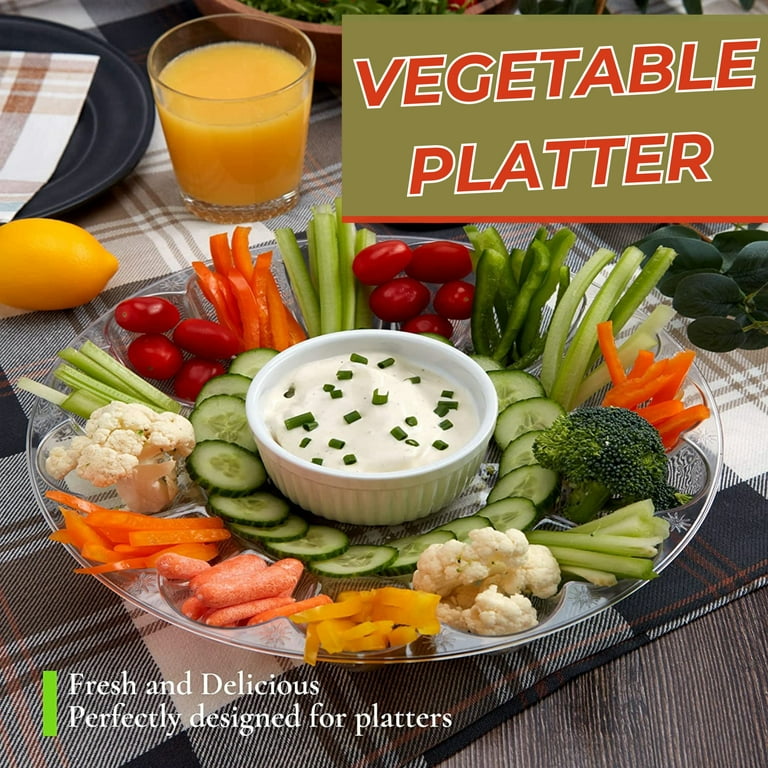 1) Clear Plastic Crystal Cut Deviled Egg Tray, in