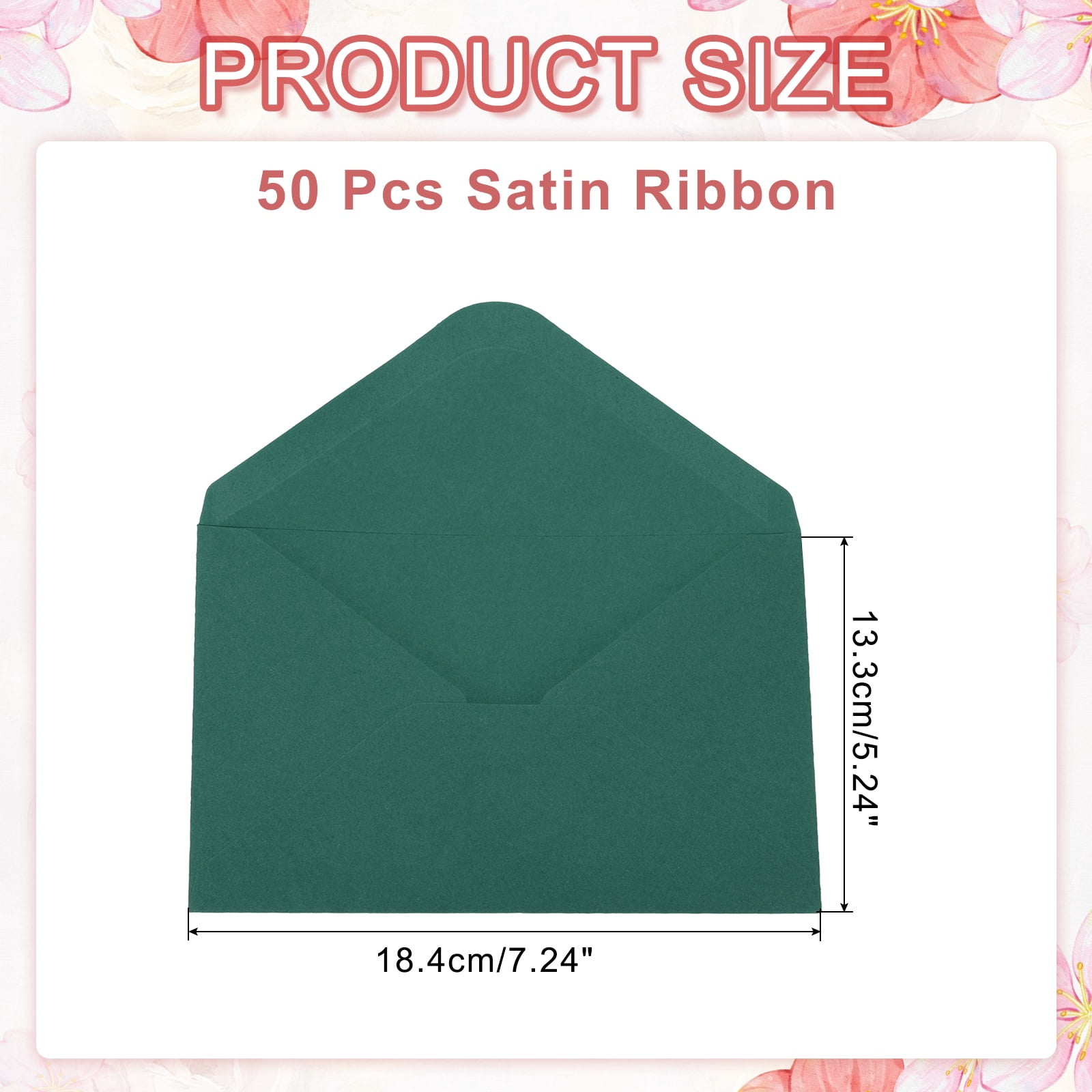 Invitation Envelopes, Greeting Card Envelopes V-Flap Design for Weddings and Special Occasions Dark Dark Green