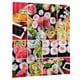 thumbnail image 4 of Cortinas con impresión 3D de comida de sushi para ventana, decoración de cocina y sala de estar, 150 x 166 cm 150 x166cm, 4 of 9