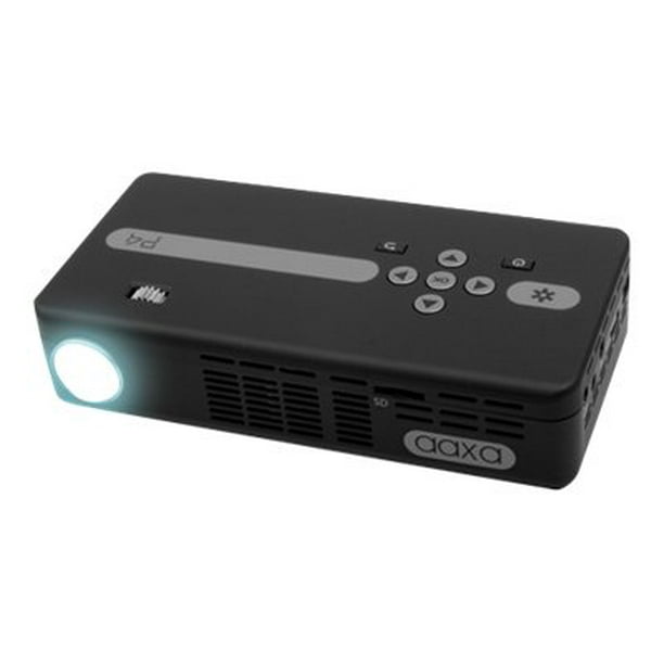 AAXA P4-X Pico Projector - Projecteur DLP - RGB LED array - 95 lumens - 858 x 480 - Noir Doux