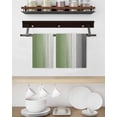 thumbnail image 3 of Sage Green Gray Ombre Kitchen Dish Towels for Drying Dishes Set of 2, Vintage Country Wooden Waffle Weave Microfiber Hand Tea Bathroom Towels Quick Dry & Absorbent Towel 15.7x23.6, 3 of 7