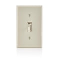 thumbnail image 1 of Interruptor regulador Leviton Toggle, 600 W, color almendra claro, paquete de 1 paquete, TSL06-1KT, 1 of 1