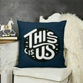 thumbnail image 2 of Blue Hydrangea Spring Summer Throw Pillow Covers, Today is A Good Day Dark Blue Cushion Case Decoration for Sofa Couch, 2 of 5