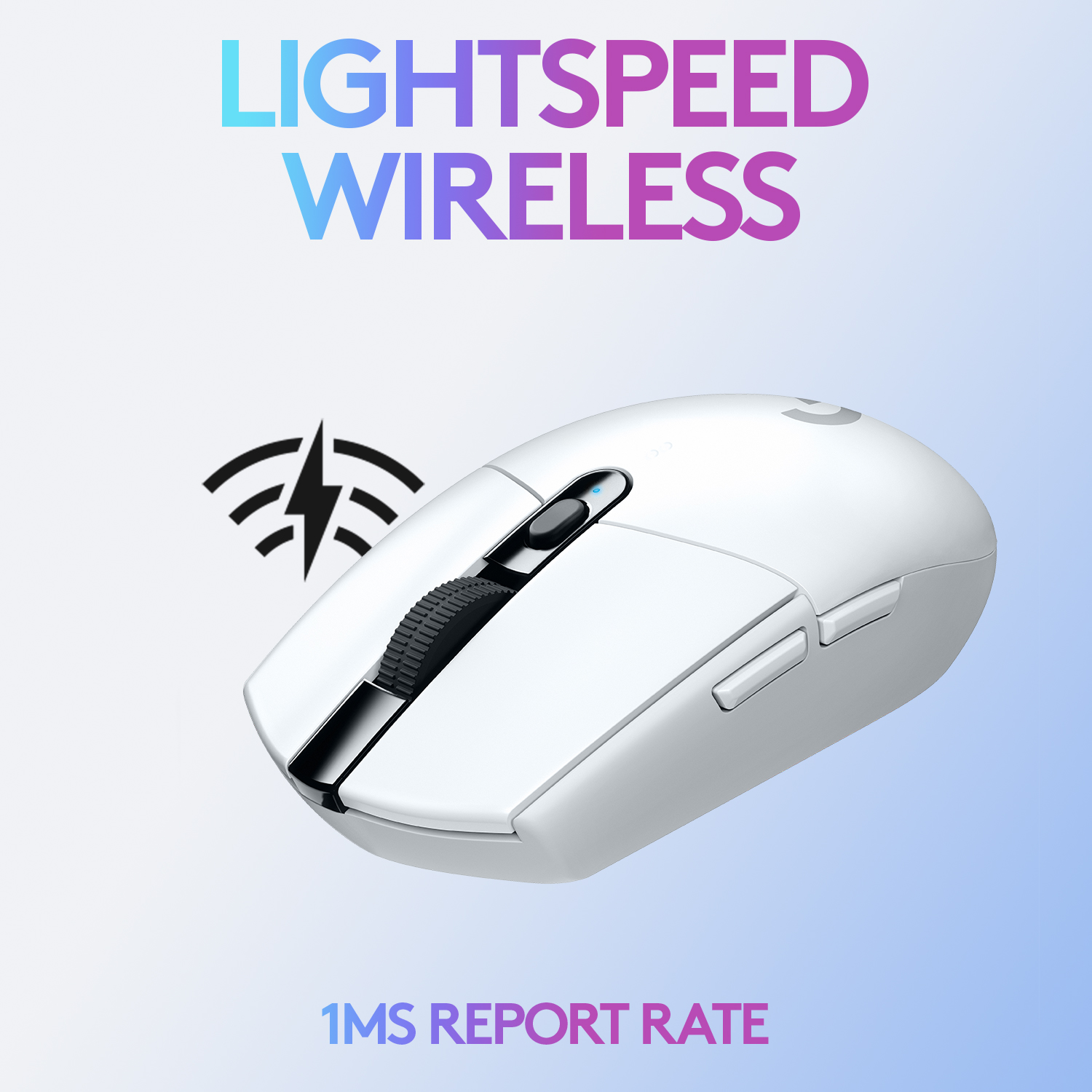 Logitech G305 LIGHTSPEED Wireless Gaming Mouse, HERO Sensor, 12,000 DPI, Lightweight, 6 Programmable Buttons, 250h Battery - White - image 3 of 10