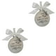 thumbnail image 2 of Yuarrent Decoración bola plástico pluma colgante conmemorativo adorno bola árbol de Navidad colgante, hijo hijo 2piezas Yuarrent CBP017499, 2 of 6
