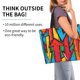 thumbnail image 2 of Disketp Colorful Arrow Graffiti Pattern Bolsa Tote Estampada para Mujer, Bolso de Hombro y de Mano para Compras y Viajes, 2 of 8