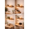 thumbnail image 6 of Wall Mounted Shelves, Easy-to-Install, Wall Storage Ledges for Living Room, Bathroom, Bedroom, Kitchen, Rustic Brown, 6 of 9