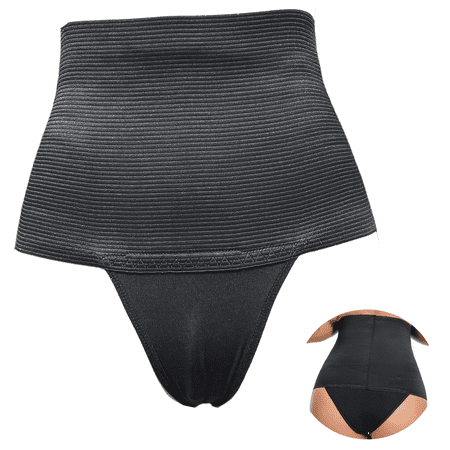 BIMEI High Rise Camel Toe Shapewear for Women Tummy Control Panty Avoid Camel Toe Concealer Pad Panty Invisible Guard Brief Underwear Black XL