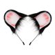 thumbnail image 3 of Diadema con Orejas de Hámster Yinane negro rosa, 3 of 8