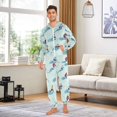 thumbnail image 6 of FORMRS Onesies Pajama for Adults Unisex Hoodie Winter Jumpsuit One Piece Sleepwear, Sizes S-2XL, Ice Hockey, 6 of 7
