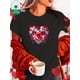 thumbnail image 1 of Camiseta con estampado de diamantes de San Valentín, cuello redondo y manga corta, informal, ideal para primavera/verano. Ideal para adultos, hombres, mujeres, adolescentes y jóvenes., 1 of 7