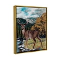 thumbnail image 3 of Stupell Rustic Wildlife Deer Painting Animals & Insects Painting Gold Floater Framed Art Print Wall Art, 3 of 6