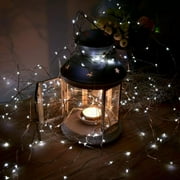 Qishi 33 feet Solar Powered 8 Modes Waterproof LED Fairy Lights,100LED