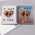 thumbnail image 4 of Peace Love Pride English Springer Spaniel with Rainbow Sunglasses LGBT LGBTQ+ Spiral Bound Journal Springers Dog Lover Gifts 5x7in Spiral Notebook - 01004, 4 of 5