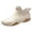 Beige, variant on Womens Mens Ankle Rain Boots Waterproof Non Slip Unisex Rubber Water Shoes Wide Toe Work Short Mud Booties for Gardening Fishing Farming Camping Beige 7.5