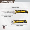 thumbnail image 2 of KATA Folding Jab Saw/Drywall Saw, Sheetrock Saw with Soft Grip Handle, Hand Saw, Plywood and PVC, Hacksaw with 65Mn Steel Blade for Wallboard, 2 of 9