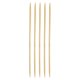 thumbnail image 1 of Uxcell 5Pcs Agujas de Tejer de Bambú de Punta Doble US 6(4mm) 7.87" Rectas para DIY Creativo Hecho a Mano, 1 of 6