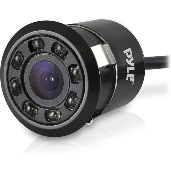 Pyle PLCM12 Caméra d'Assistance au Stationnement de Recul (Came de Vision Nocturne Étanche, Affichage de Ligne de Distance, Flush)